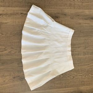White Pleated Skirt